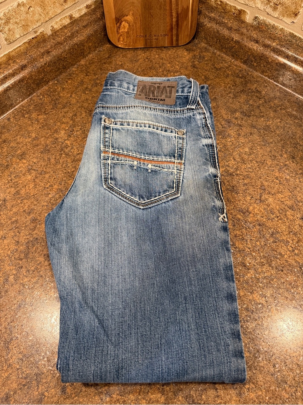 Men’s Ariat Boot Cut Denim Blue Jeans